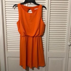 Orange cute game day dress